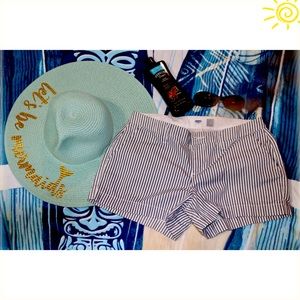 Old Navy Blue and White Striped Shorts, Size 2